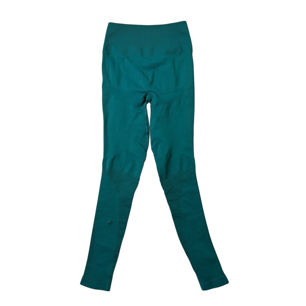 Lululemon Zone in Tight Forage Teal Leggings Yoga Workout Size 6 (tag removed)